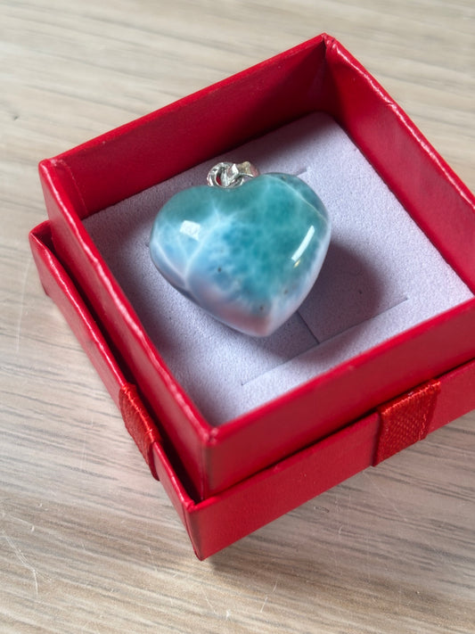 Larimar Herz Anhänger