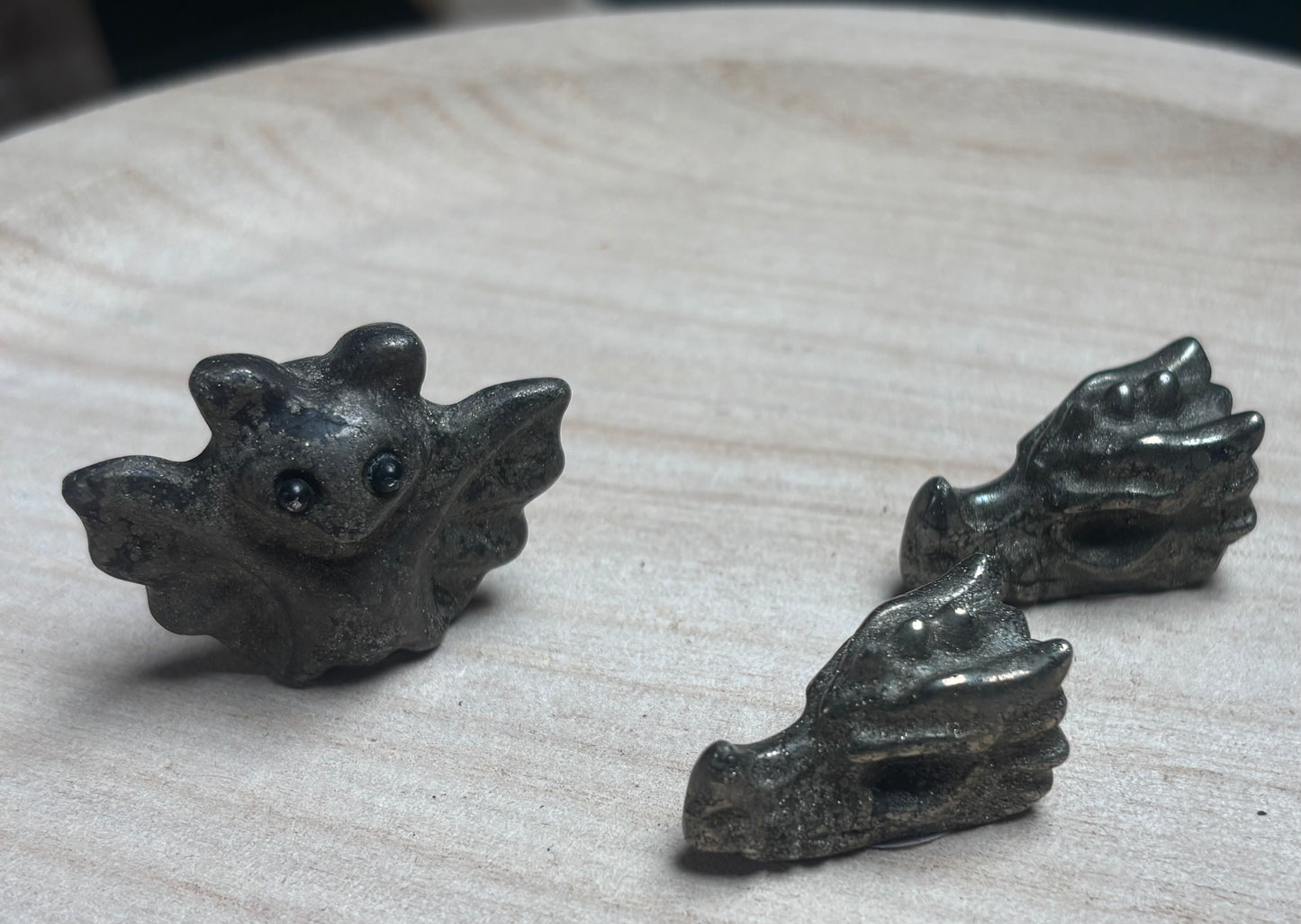 Pyrit Carving Fledermaus -Drache
