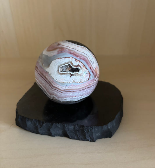 Shungit  Halterung für Kugeln