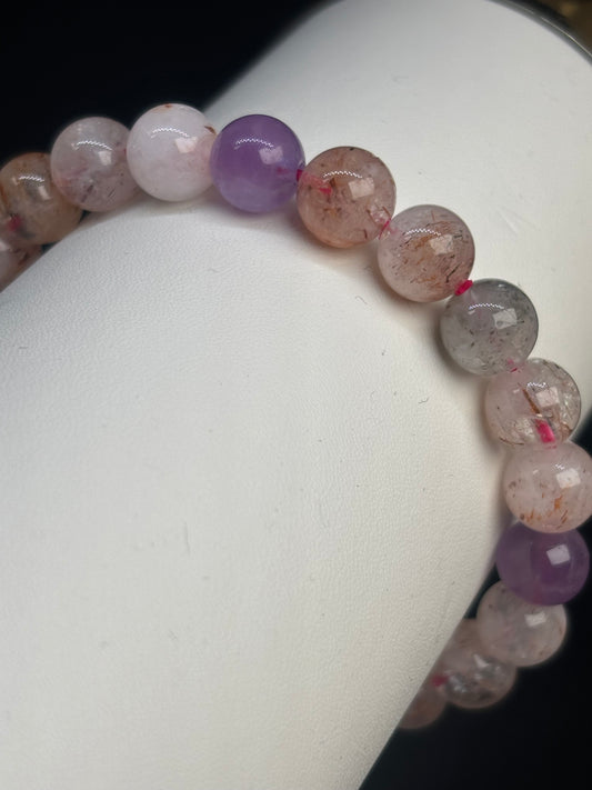 Amethyst Rutil Qaurz Armband