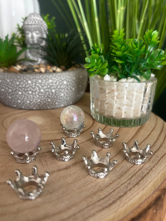 Kugelhalter Krone für mini Kristallkugeln