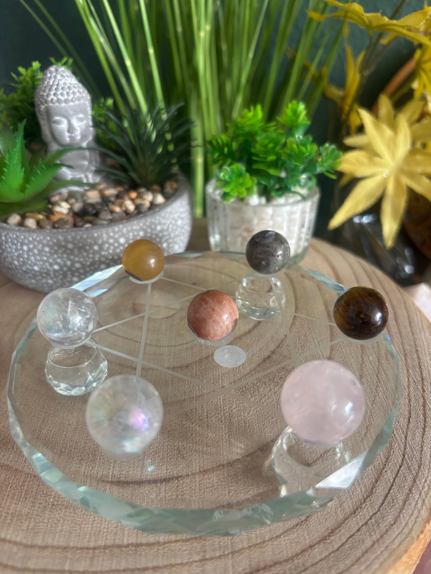 Glas Halterung für mini Kugeln