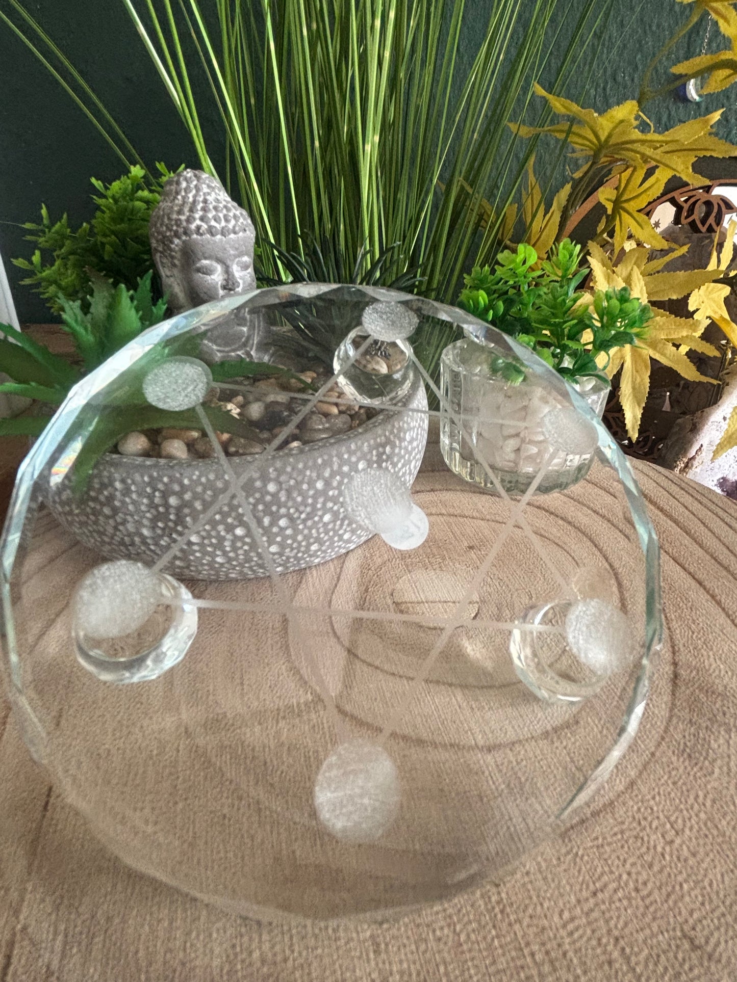 Glas Halterung für mini Kugeln