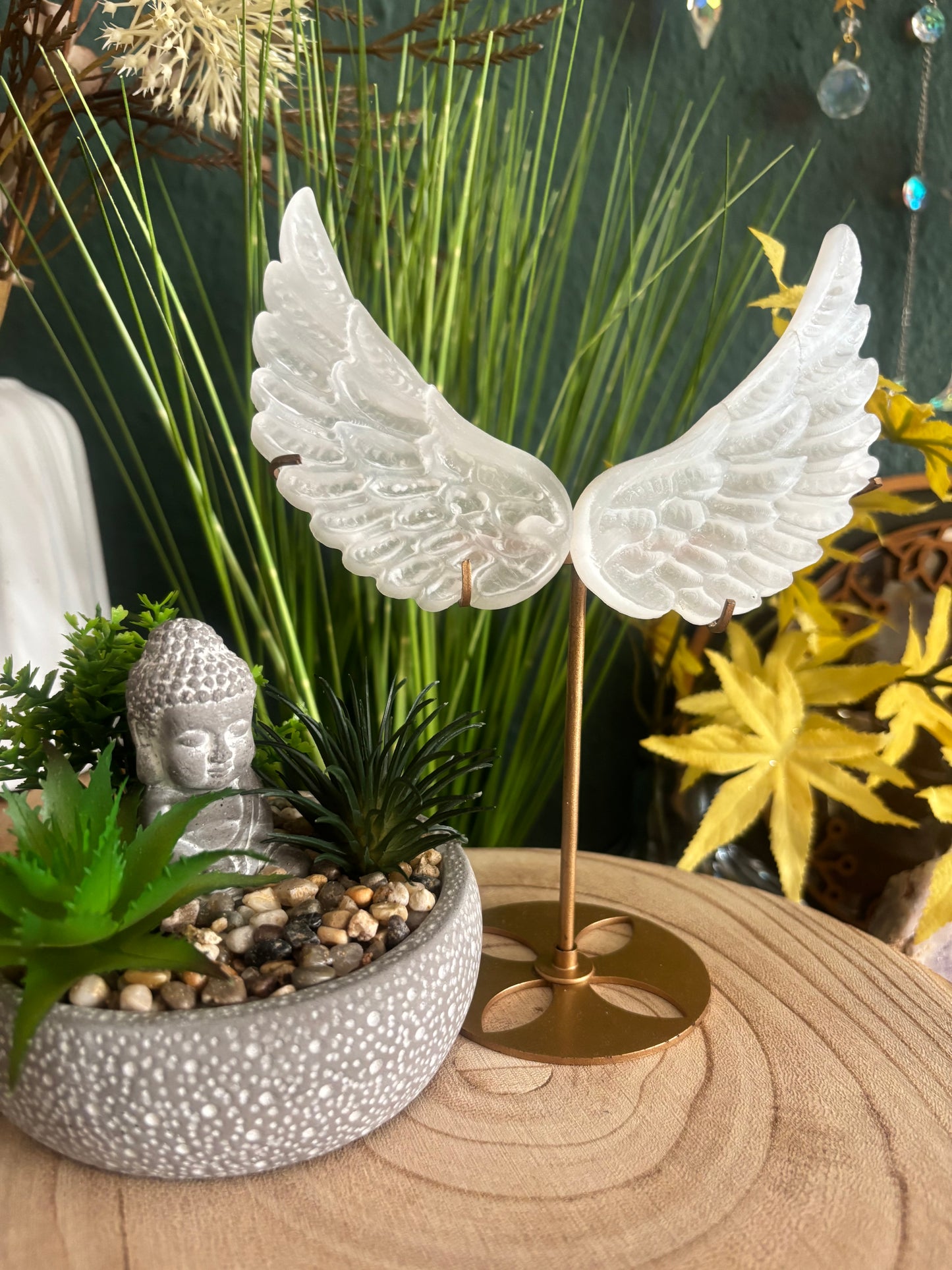 Selenit Engelflügel auf Stand