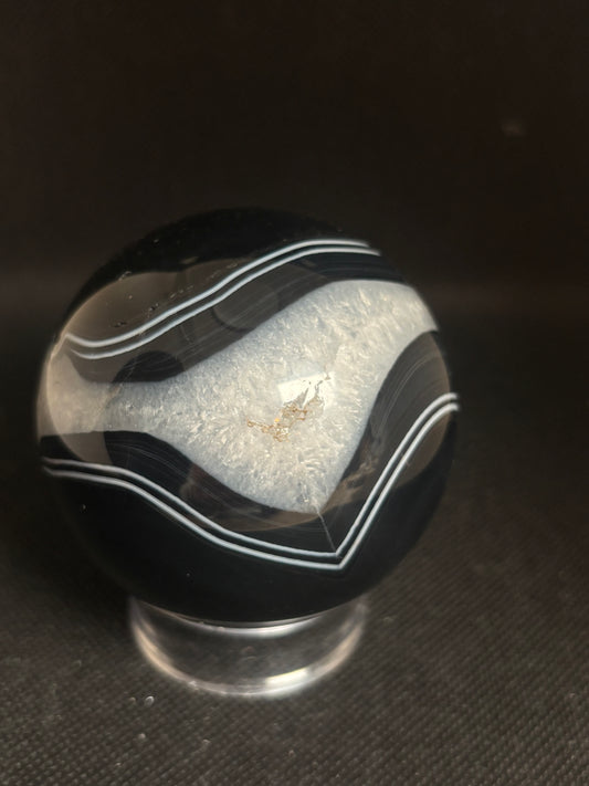 Schwarze Achat Kugel