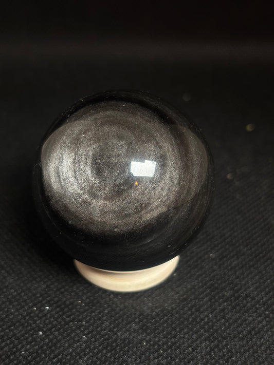 Silber Obsidian Kugel