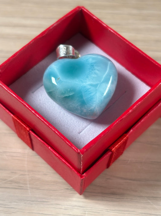 Larimar Herz Anhänger