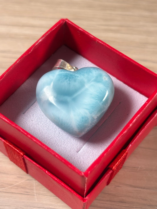 Larimar Herz Anhänger