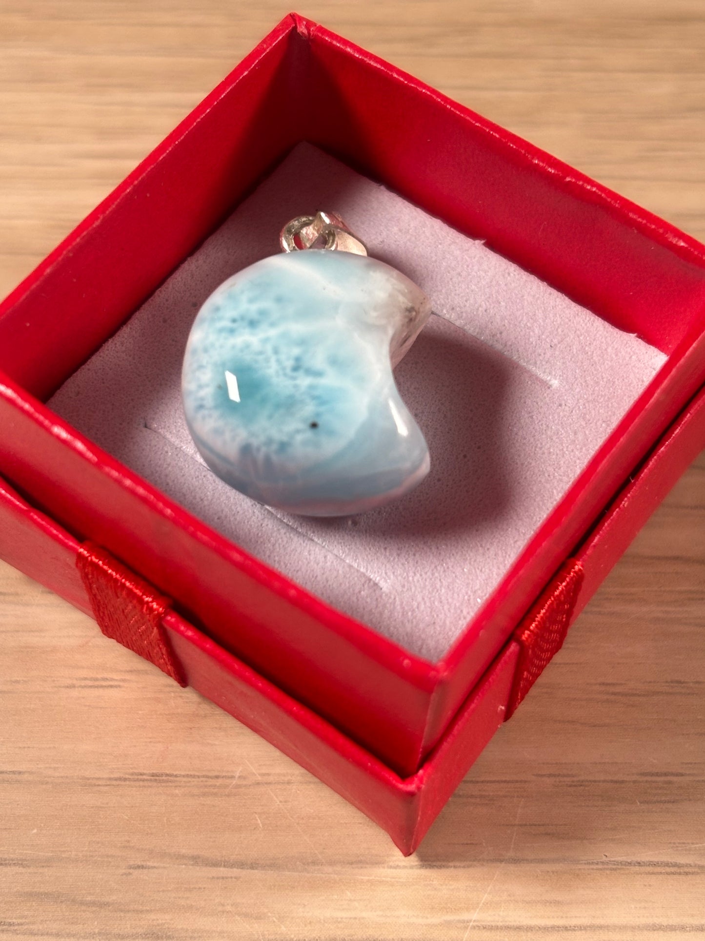 Larimar Mond Anhänger