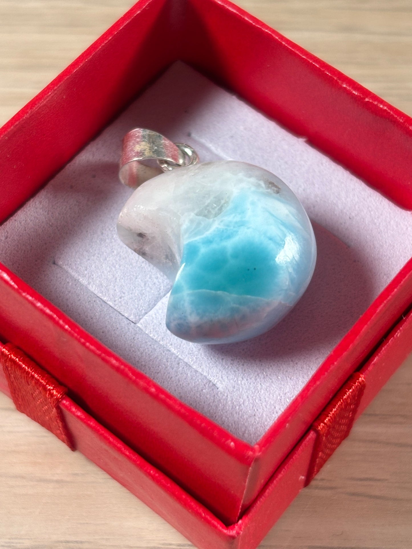 Larimar Mond Anhänger