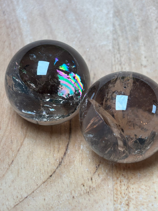 Rauchqaurz Mini Kugeln mit Regenbögen