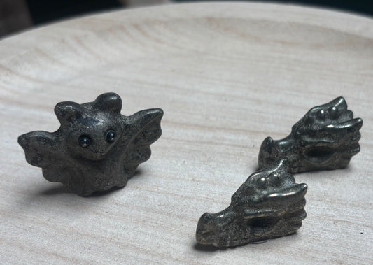 Pyrit Carving Fledermaus -Drache