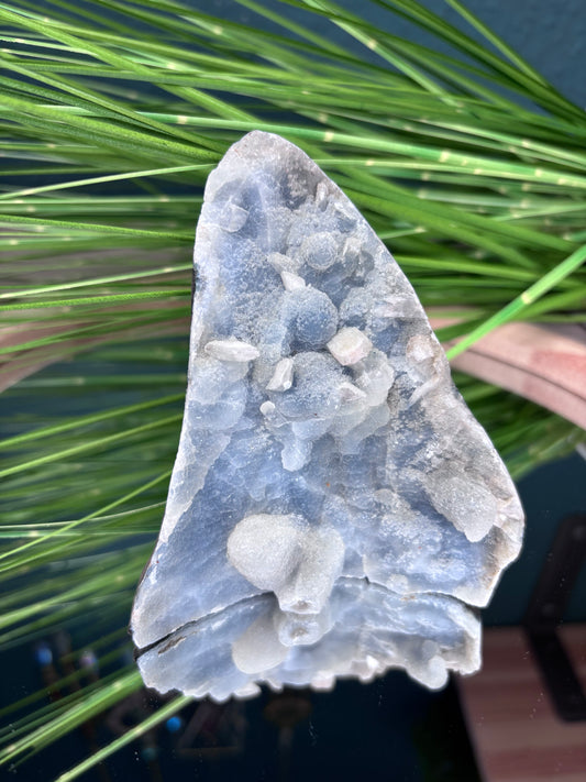 Sphalerit grau mit Apophyllite Rohstein