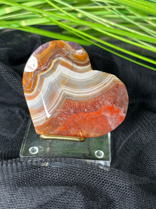 Chevron Amethyst Herz