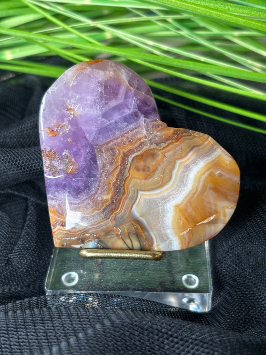 Chevron Amethyst Herz