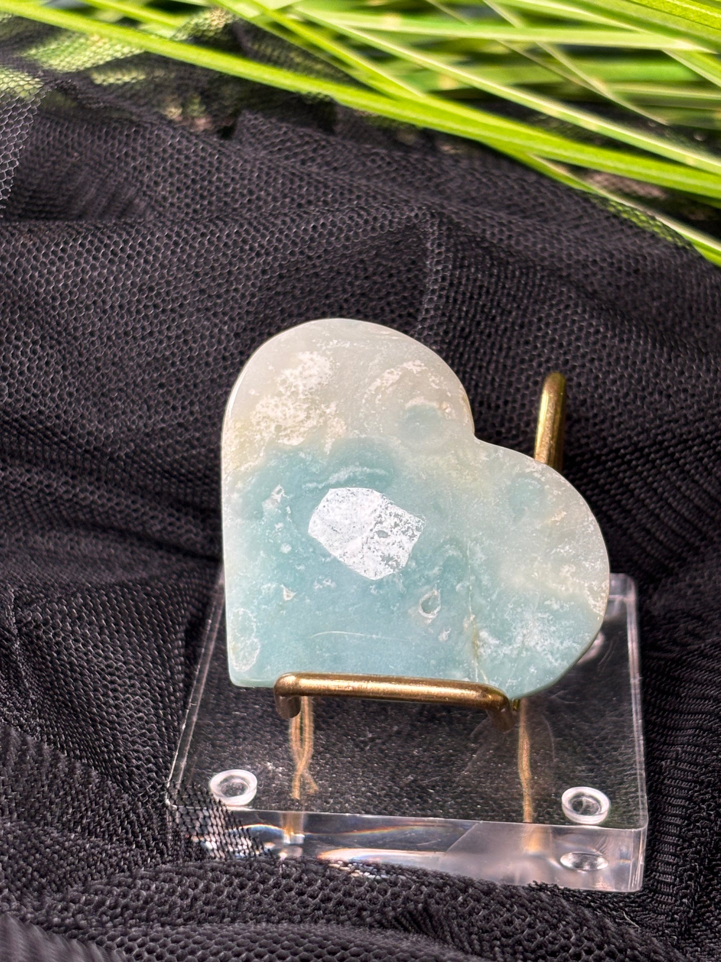 Karibischer Calcit Herzen