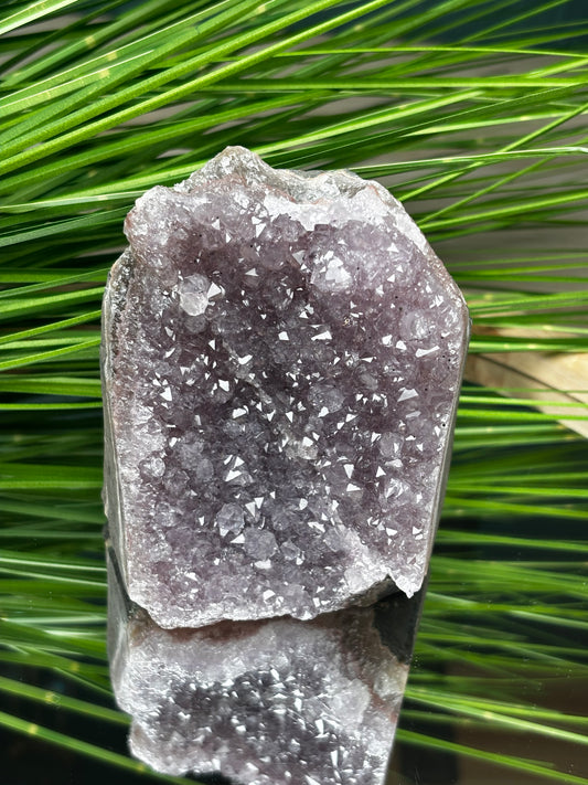 Regenbogen Amethyst Cluster Freiform – 9,9 x 8,3 cm