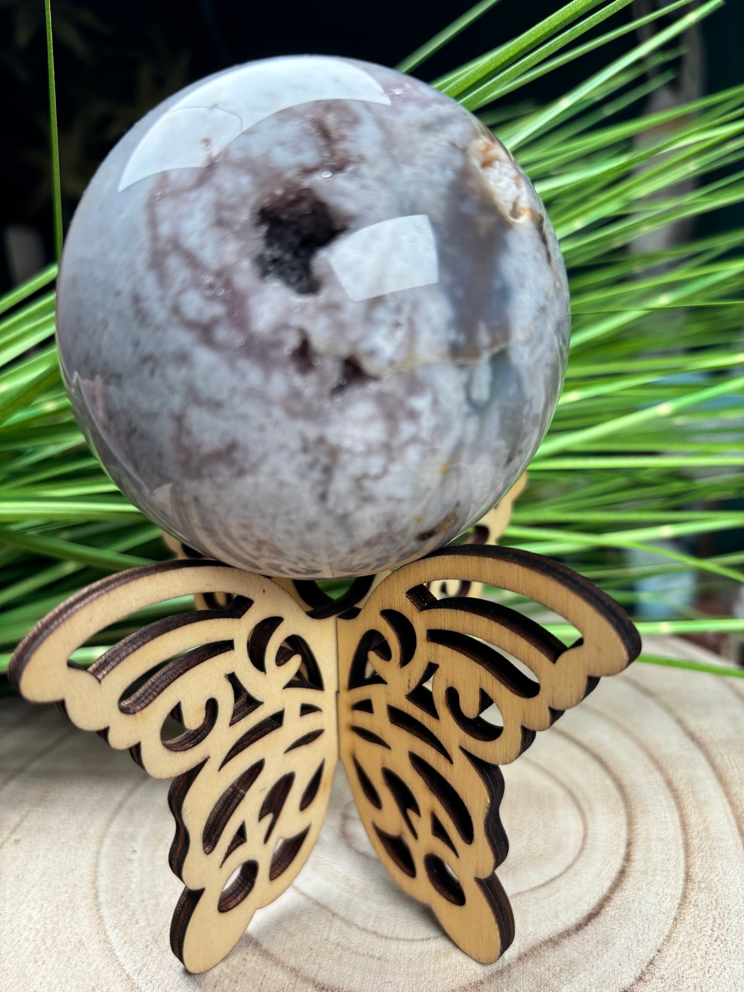 Holz Schmetterling Halterung für Kugeln