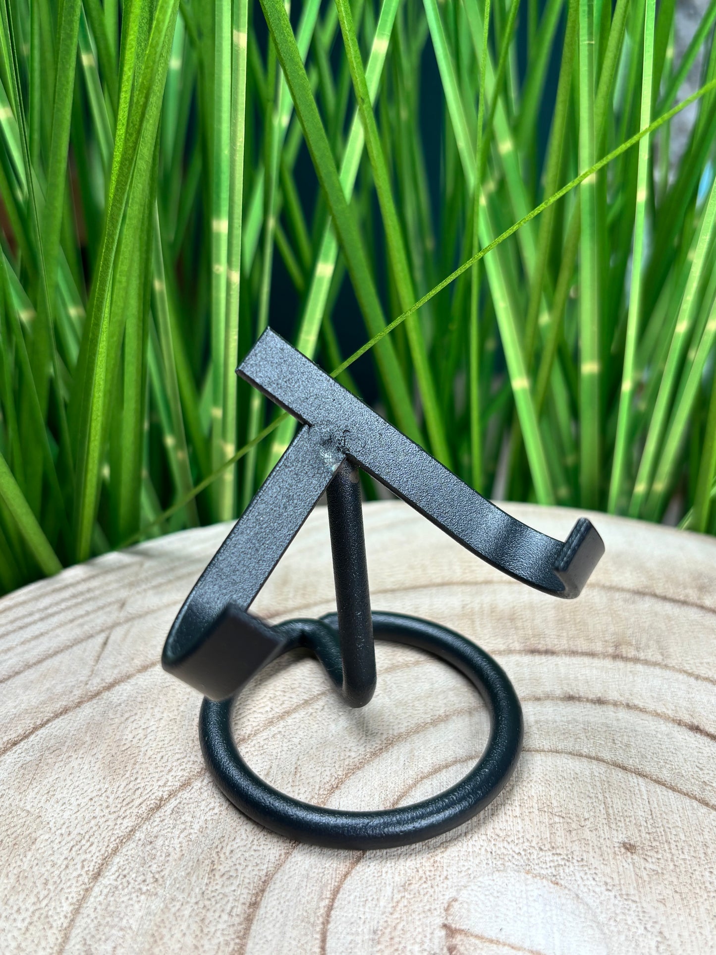 Metall Halterung für Herzen und Kristalle – Klein Schwarz & Silber
