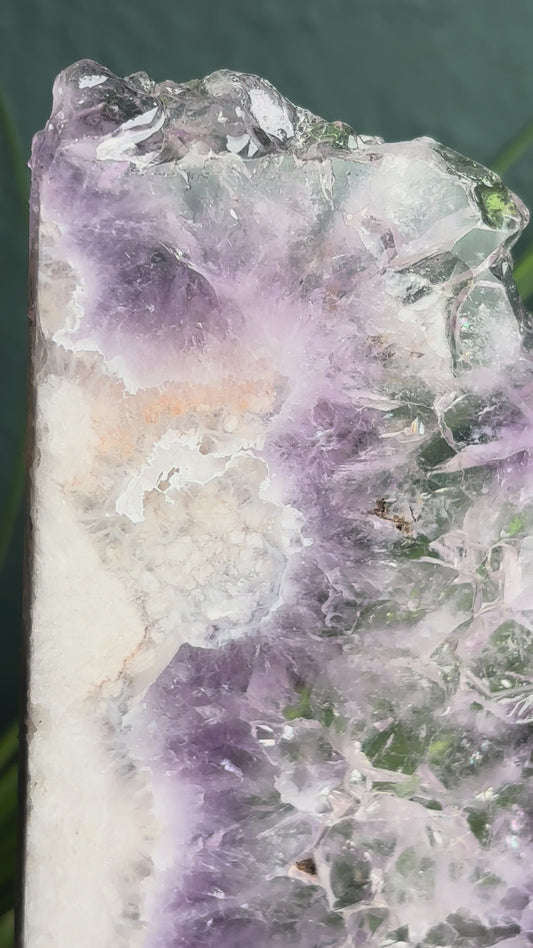 Amethyst Slab 18,8 cm - Naturstein Scheibe