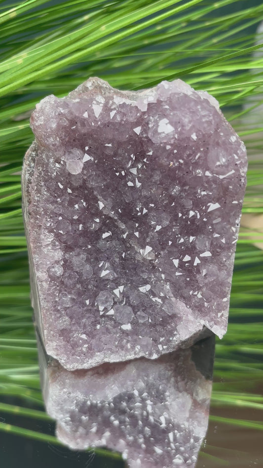 Regenbogen Amethyst Cluster Freiform – 9,9 x 8,3 cm